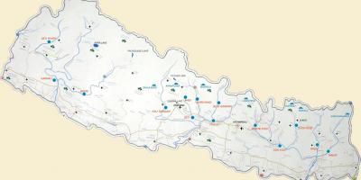 Map of nepal showing rivers